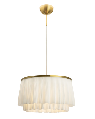 Ophelia taklampe messing/hvit