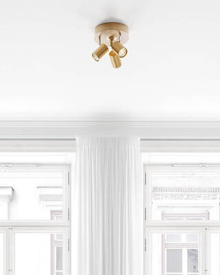 Correct takspot 3-låg guld