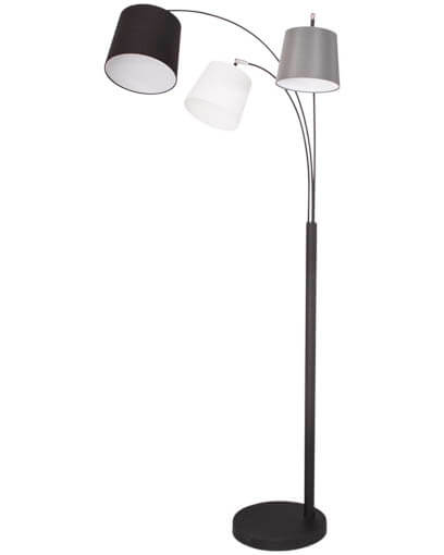 Foggy golvlampa 3-låg sandsvart
