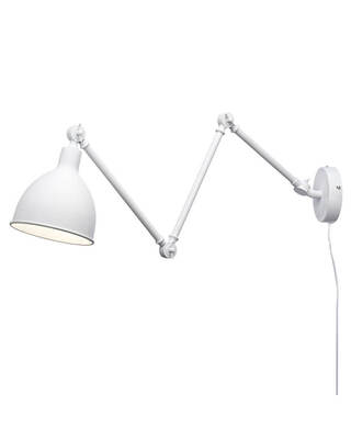 Bazar vegglampe l61.5-122 cm sandhvit