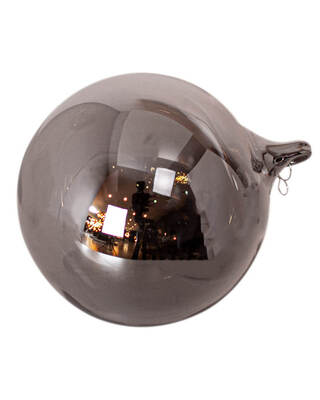 Reservglas Luster/Bean Ø10cm rökgrå