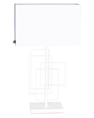 Paragon bordslampa H69 cm matt vit