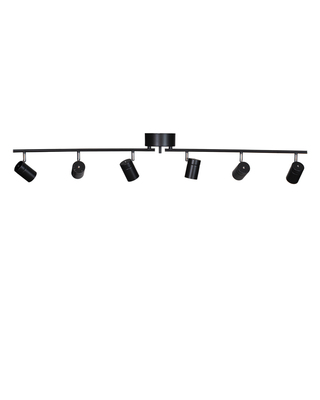 Correct takspot 6-låg matt svart