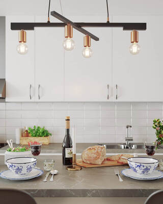 Zeona taklampa svart