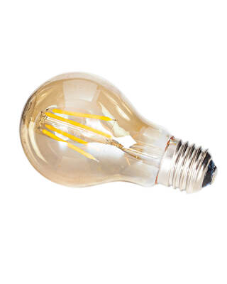 Filament dekorationslampa LED dimbar E27 4W Ø60mm Amber