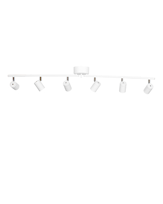 Correct takspot 6-låg matt vit