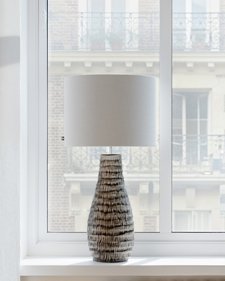 Bartha bordlampe H74 cm brun/beige
