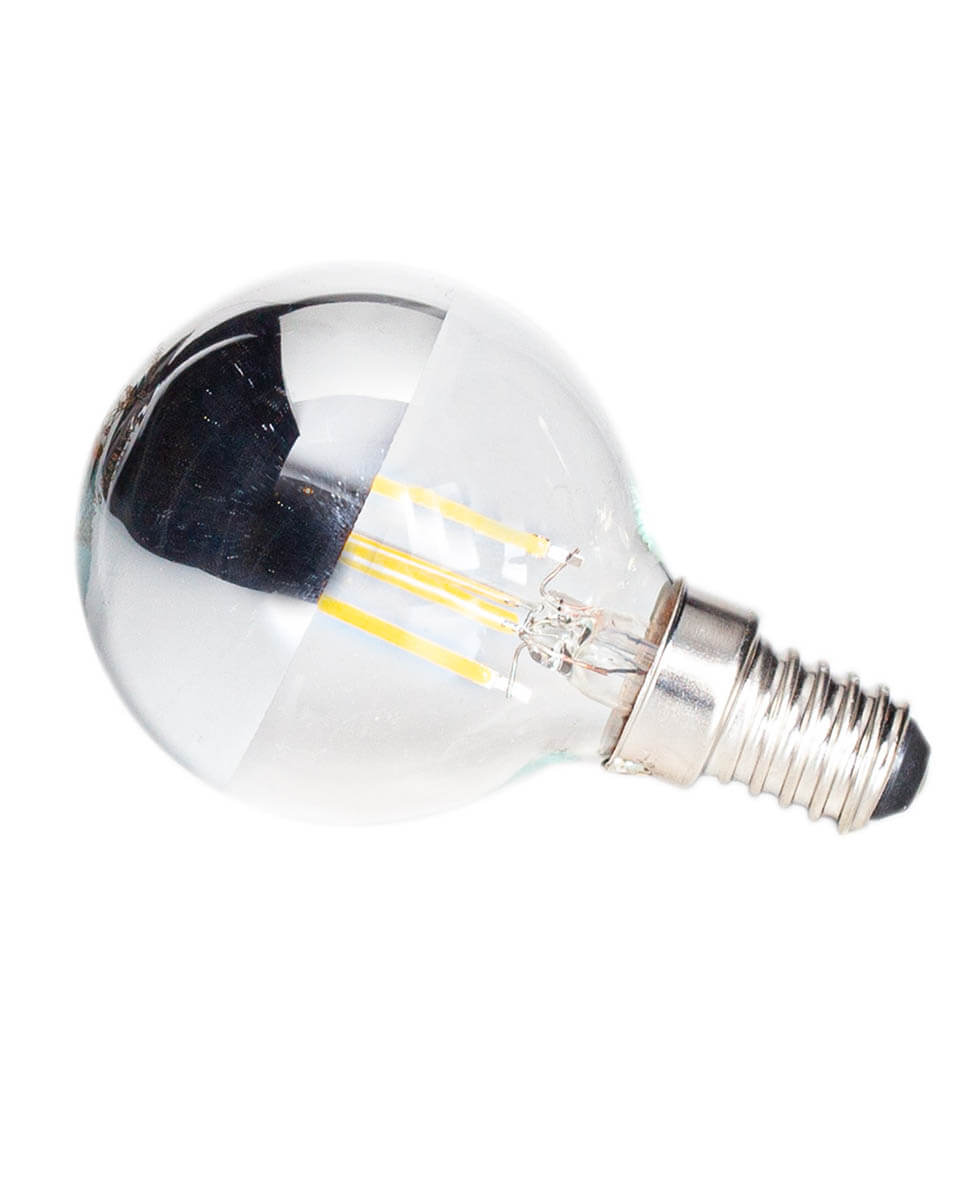 E14 LED 4W 2700K dimbar toppförspeglad klot (Carroll) - lumen