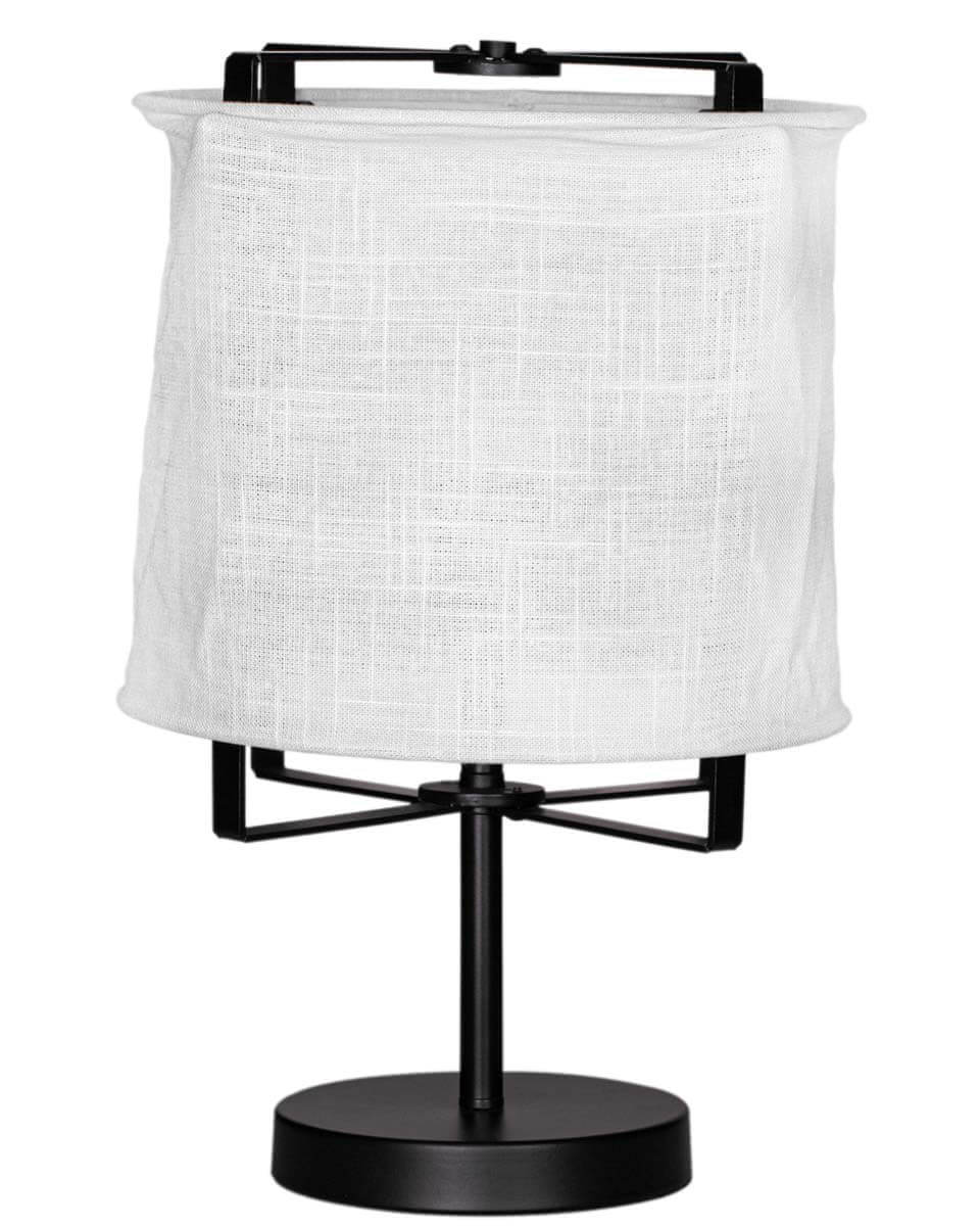 Softy bordslampa matt svart/vit