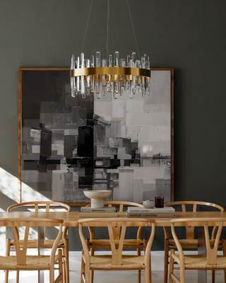 Triumph taklampa Ø60 cm mässing/klar