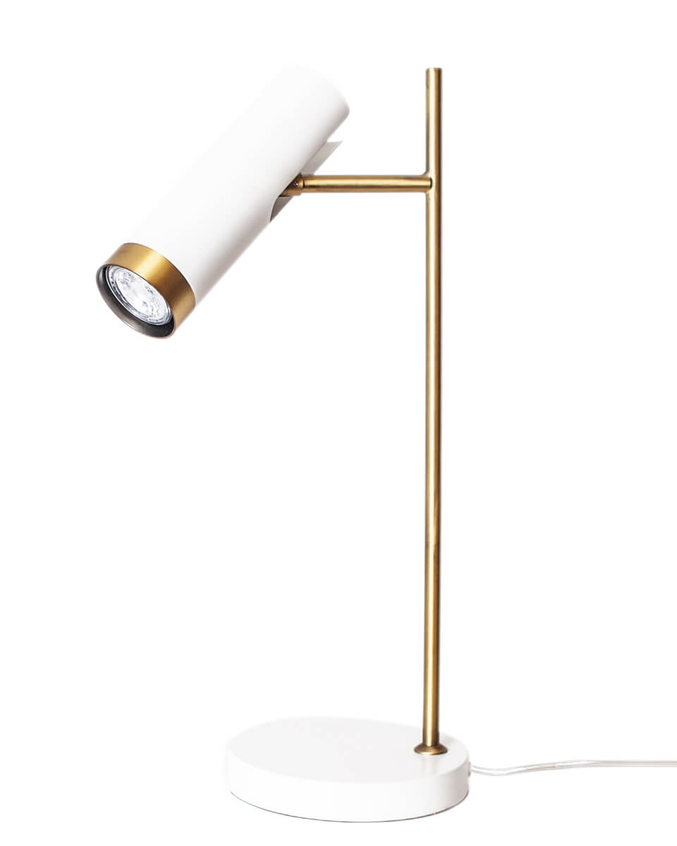 Puls bordslampa matt vit