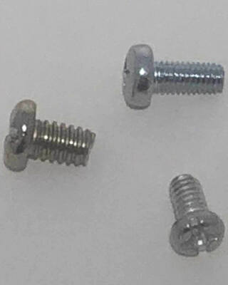 Skruv takkåpa set nickel