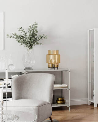 Ebbot Tischleuchte H37cm Amber