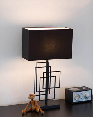 Paragon bordslampa H52 cm matt svart