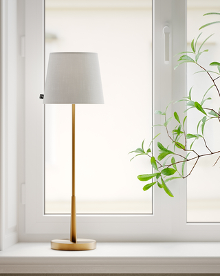 Lumi bordslampa H72 cm guld/vit