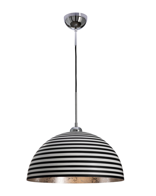 Stripe taklampa Ø45 cm svart/vit