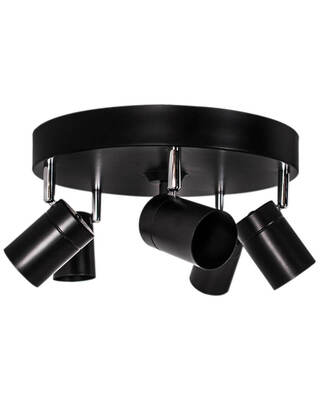 Correct takspot 5-låg svart matt