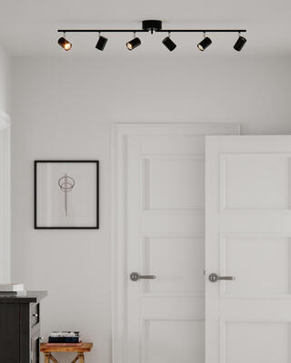 Correct takspot 6-låg matt svart