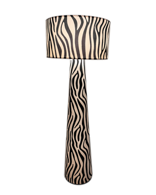Zany Zebra golvlampa H144 cm svart/vit