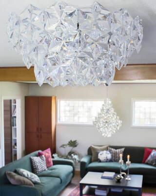 Monarque Deckenleuchte Chrom/ Klar