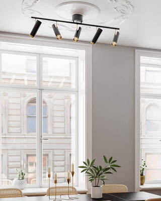 Puls Spotlight 5-lights black matt