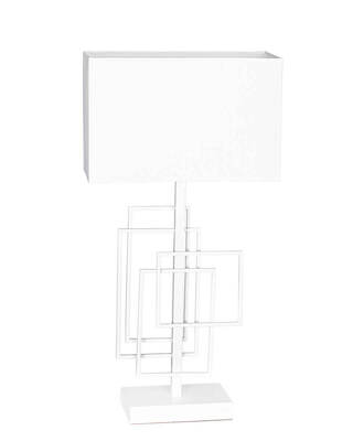 Paragon bordslampa H52 cm matt vit