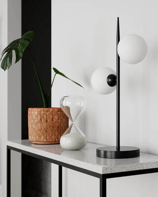 Punto bordslampa matt svart