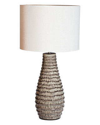 Bartha bordlampe H74 cm brun/beige