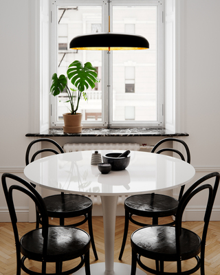 Shelby taklampa Ø50 cm svart/guld