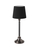 Dinant bordslampa med svart skärm