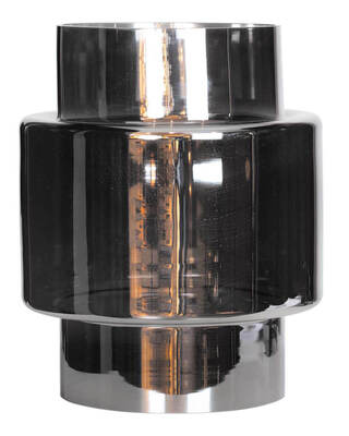 Reservglas Ebbot bordlampa H37cm Rökgrå