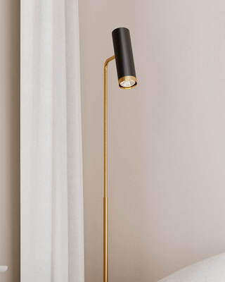 Puls gulvlampe sort matt