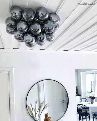 Gross plafond Ø50 cm rökgrå