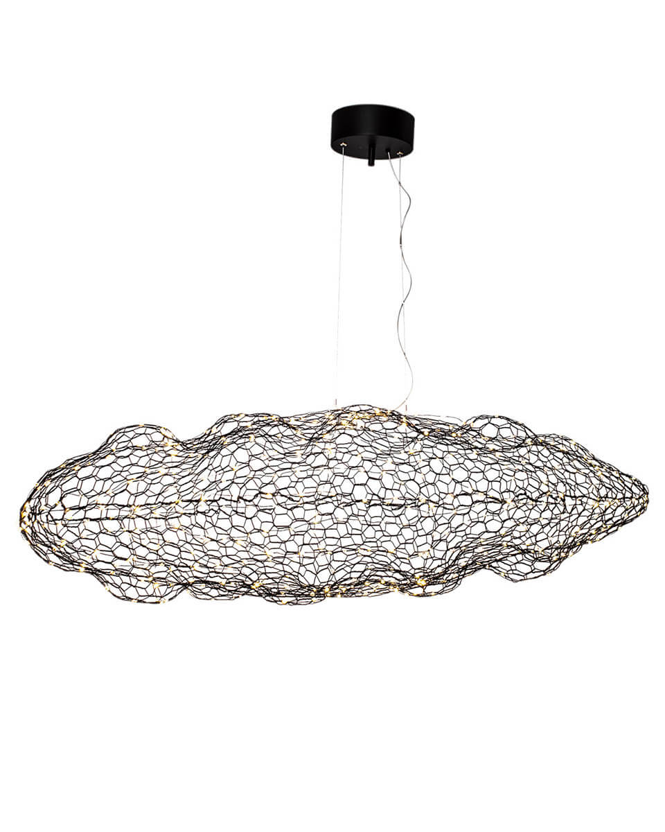 Hayden taklampa LED L115 cm svart matt