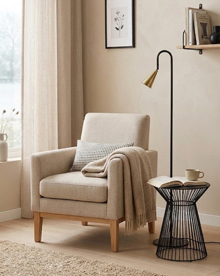 Spline Floor lamp H140 cm black/brass
