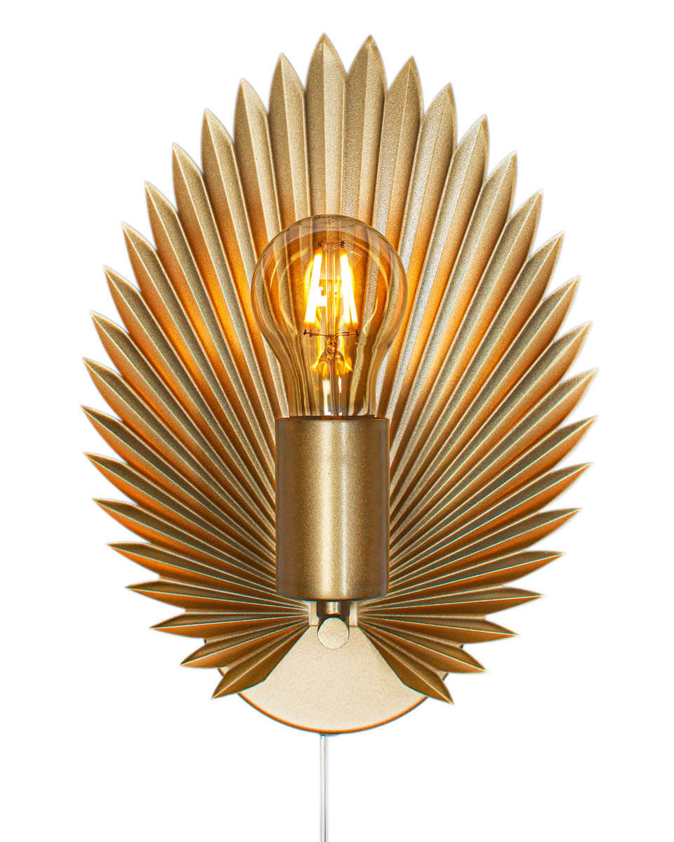 Aruba vägglampa matt guld