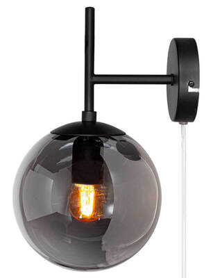 Boyle vägglampa rökgrå