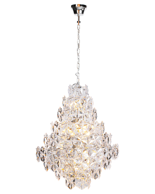 Monarque Grande Pendelleuchte chrom/klar