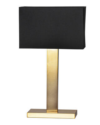 Prime bordslampa H69 cm mässing/svart skärm