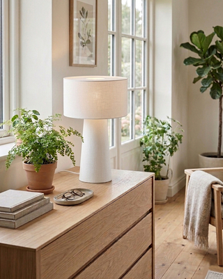 Linum Tablelamp H50 cm white