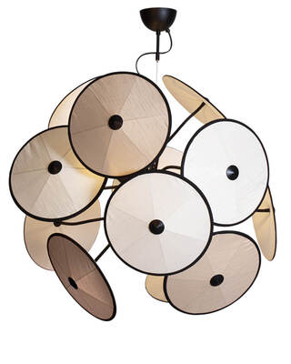 Cappello Pendant light Ø82 cm black/beige