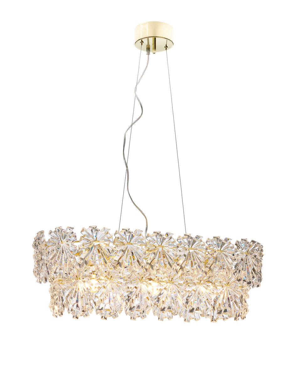 Lorraine bar taklampa L75cm mässing/klar