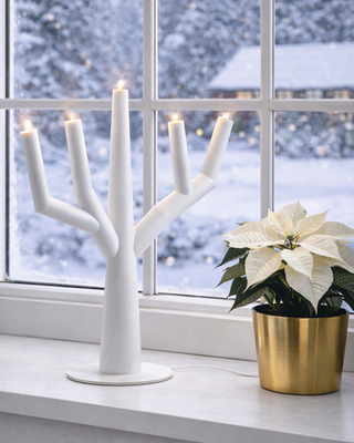 Winter Ruby Table lamp H38 cm LED offwhite