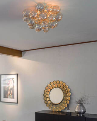 Gross plafond Ø50 cm amber