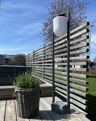 Stanley golvlampa IP44  sandsvart