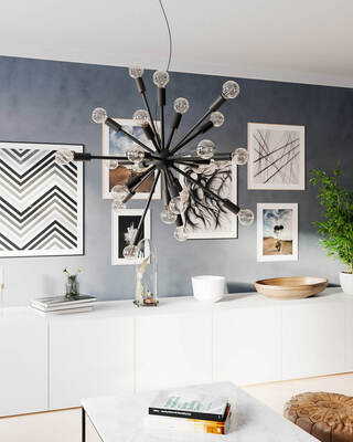 Leo taklampa sandsvart