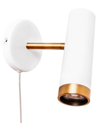 Puls vegglampe hvit matt