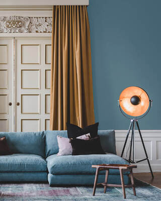 Captain gulvlampe H170 cm sandsort