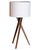 Bordslampa med vit skärm