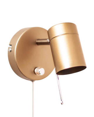Correct vegglampe 1-låg gull
